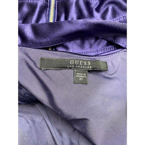 Guess‎ Stretch Satin Off the Shoulder Keyhole Dress XS - Picture 7 of 9